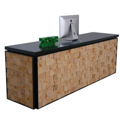 Oak solid wood block modern reception counter