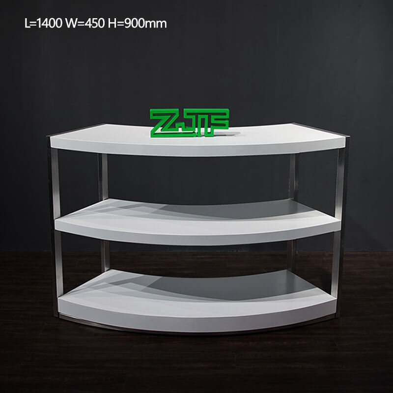 Shoes store curved women footwear display stands