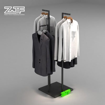 3 ways iron wrought business suit display rack