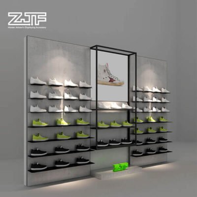 Brand sport store wall mounted sneaker display shelves