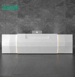 18 Foot LED Large Hotel Reception Desk