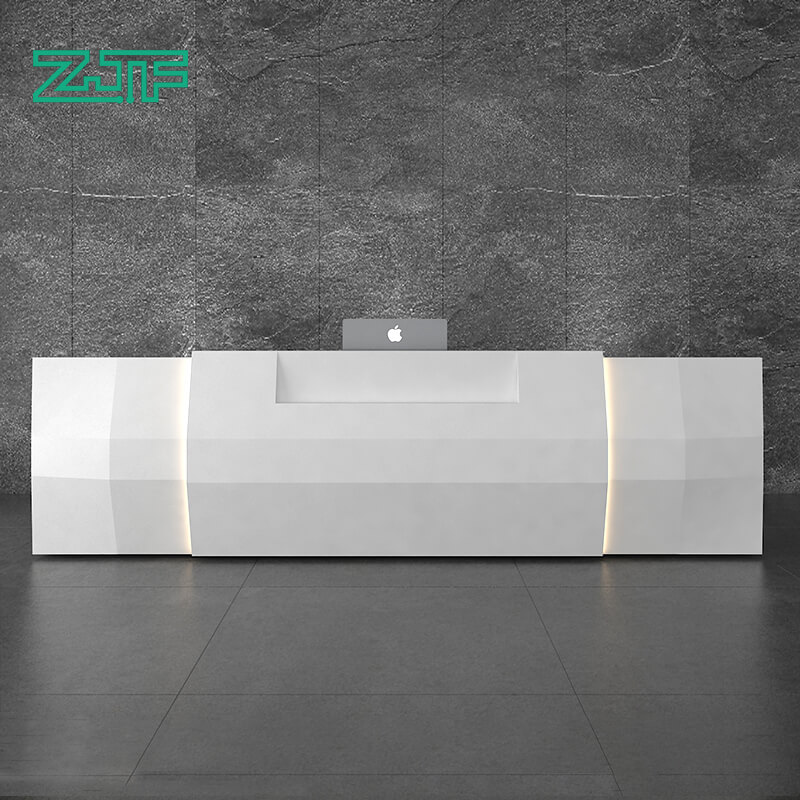 18 Foot LED Large Hotel Reception Desk