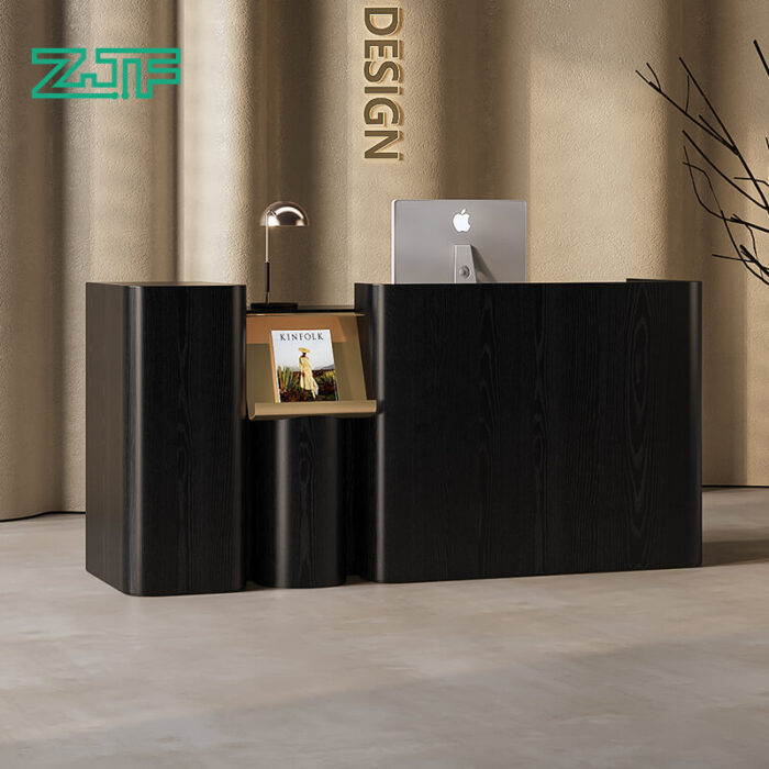 Minimalist Front Desk with Display Space