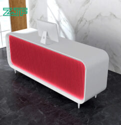 Beauty Myss Red Salon Reception Desk