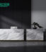 15ft Large Marble 2 Person Reception Desk