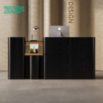 Erato Black Reception Desk