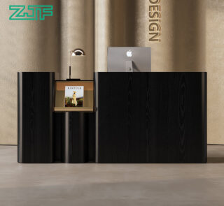 Erato Black Reception Desk