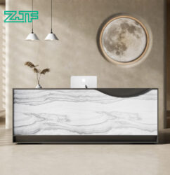 China Carrara Marble Reception Desk