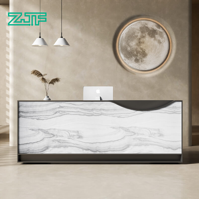 China Carrara Marble Reception Desk