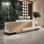 Large Reception Desk with Lighting Accents for Studios