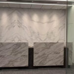 15ft Large Marble 2 Person Reception Desk