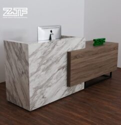 12 Foot Marble Company Lobby ADA Reception Desk