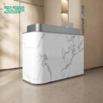 Modern marble reception desk for salons