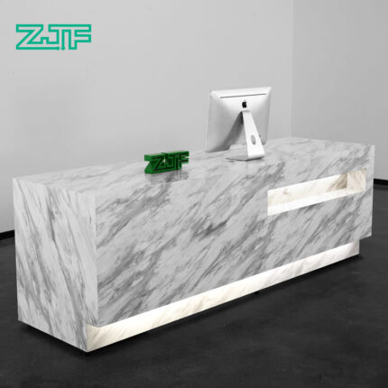 Modern Carrara White Salons Front Counters