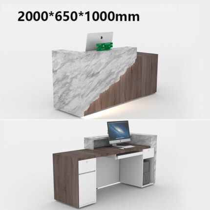 marble reception desk for modern spaces