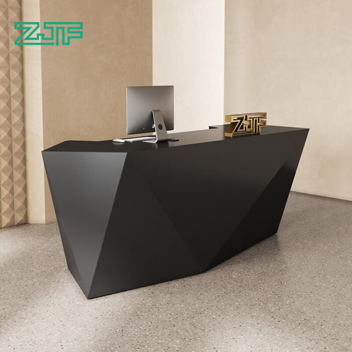 Black diamond desk wood design custom for offices