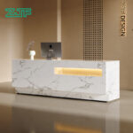 China Wholesale Marble LED Salons Reception Desk for Sale