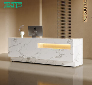 China Wholesale Marble LED Salons Reception Desk for Sale