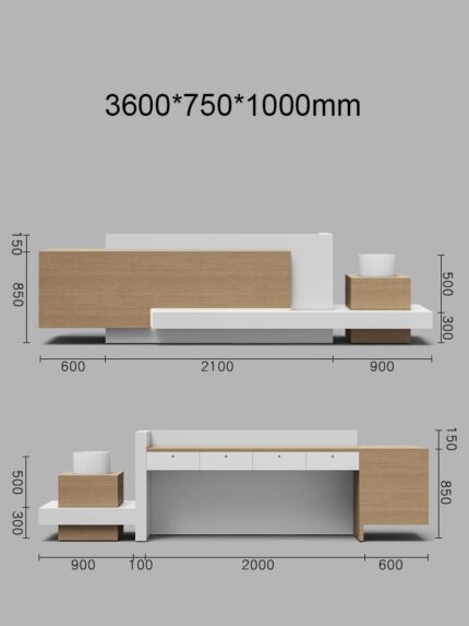 Reception Counter for High-Traffic Retail Areas