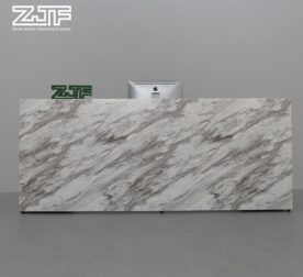 Hotel Dark Marble U Shaped Restaurant Reception Desk