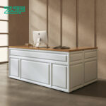 Modern MDF Lobbies L Shaped Reception Counter