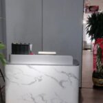 Small Marble Beauty Salon Office Reception Desk