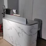 Small Marble Beauty Salon Reception Desk Show